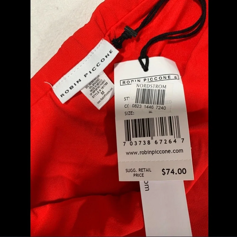 NWT‎ $74 Robin Piccone Ava High Waist Bikini Bottom